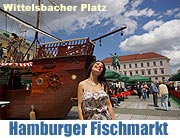 Hamburger Fischmarkt @ Wittelsbacher Platz vom 14.-25.05.2015 "Hummel! Hummel! - M..., M...! (©Foto: Martin Schmitz)